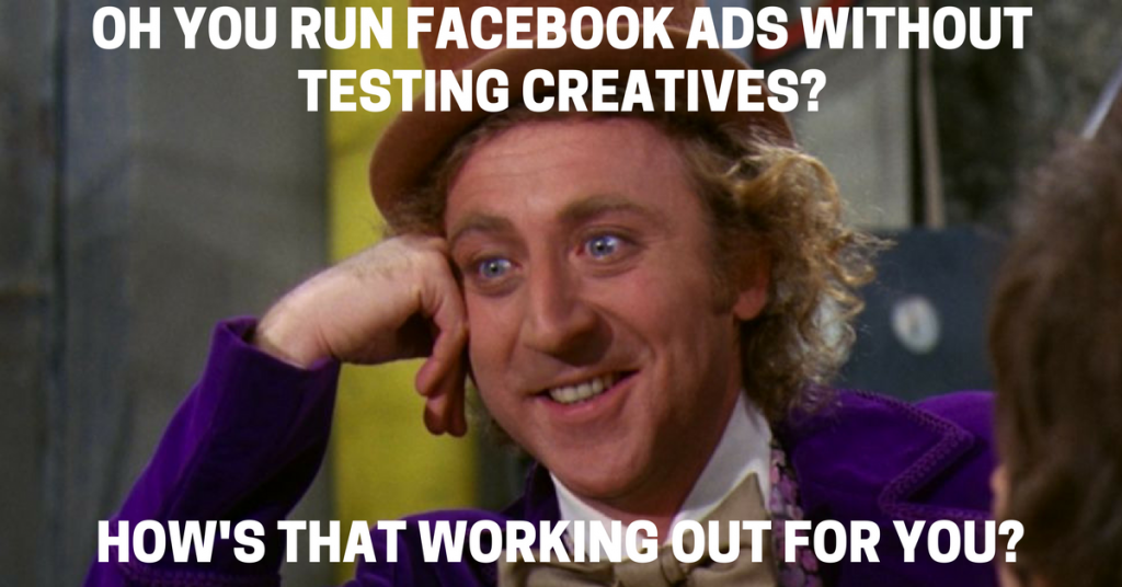 facebook ads meme testing creatives